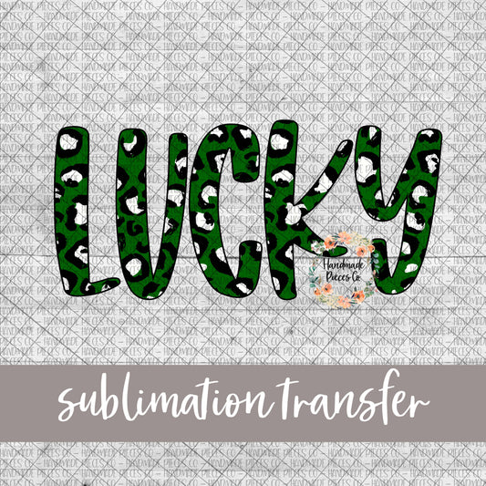 Lucky, Leopard Green - Sublimation Transfer