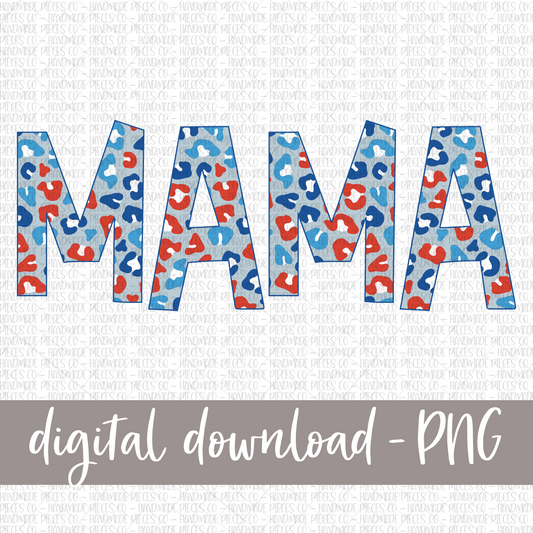 Mama, Leopard Patriotic, Version 1 - Digital Download