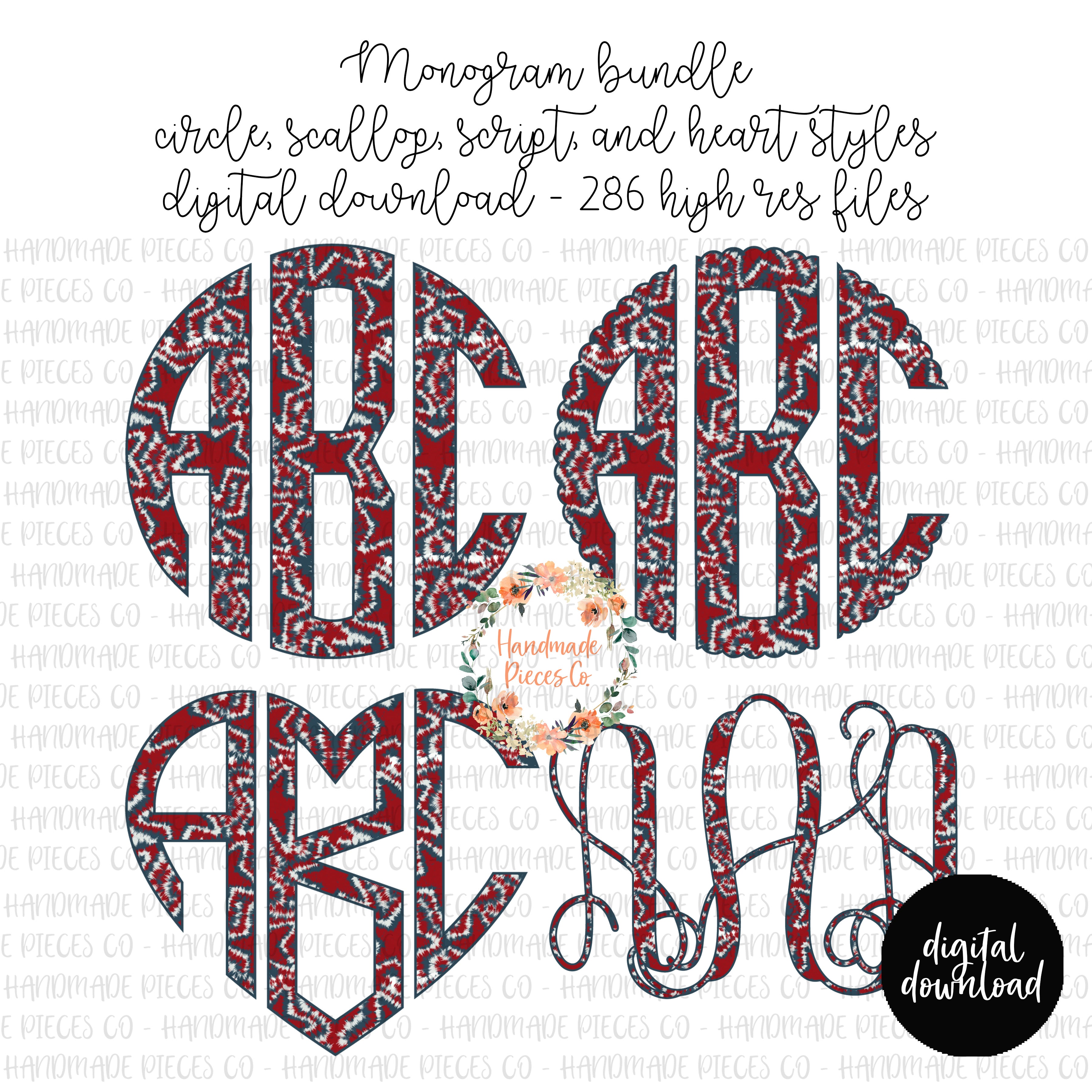 Tie-dye Patriotic Monogram – The Palmetto Boutique