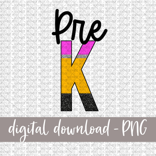 PreK, Pencil Print - Digital Download