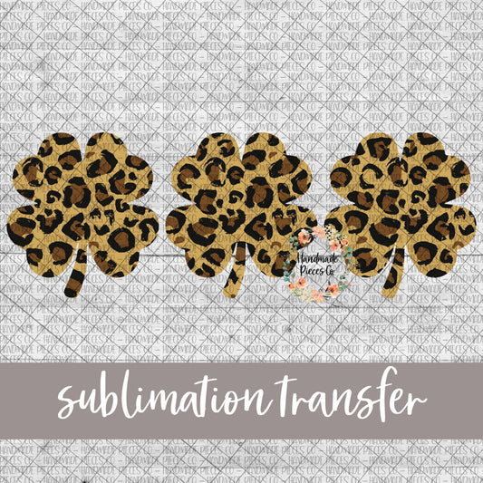 Shamrock Trio, Leopard - Sublimation Transfer