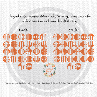 Leopard Pumpkin Monogram - Multiple Styles - Digital Download
