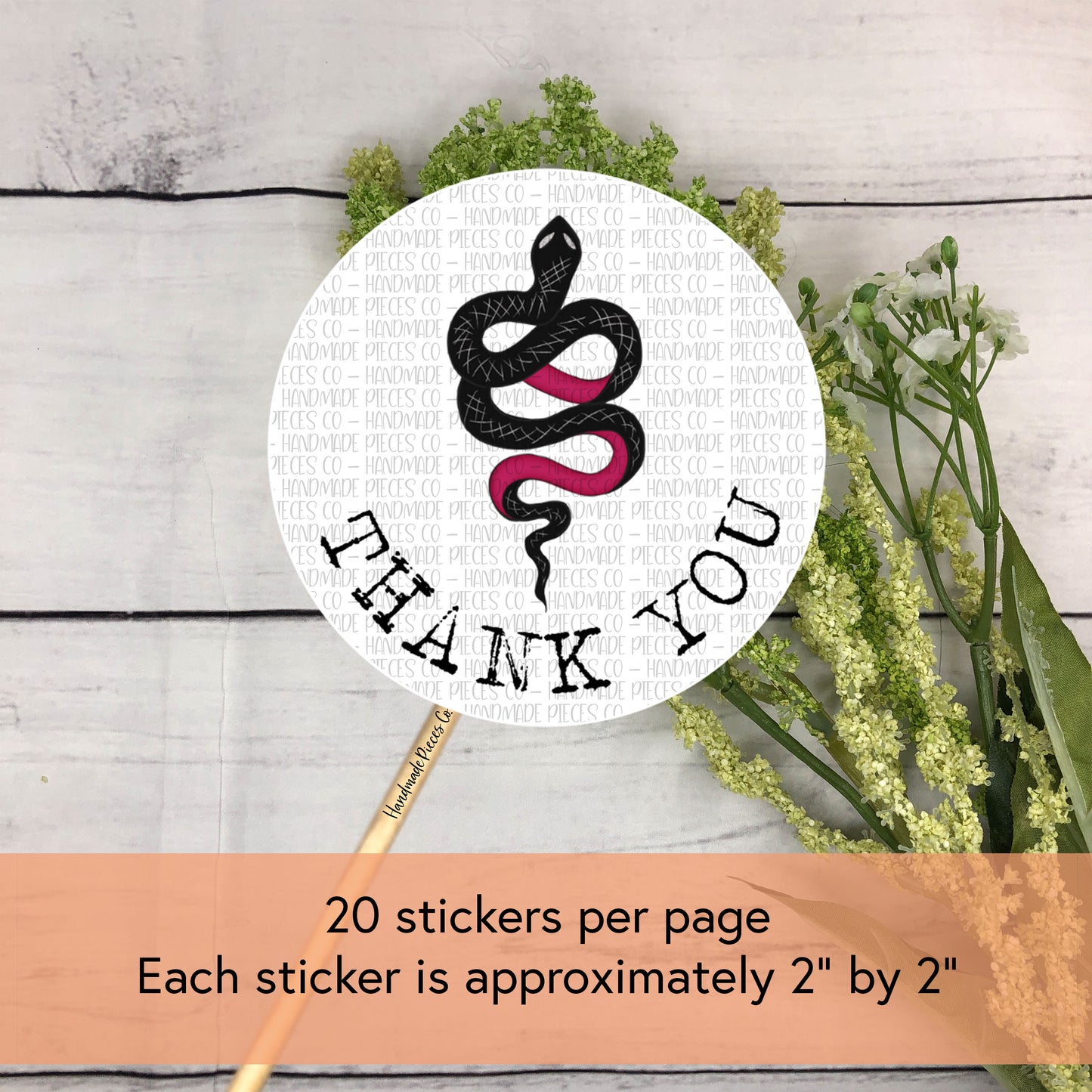 Thank You, Snake - Packaging Sticker, Rebel Theme
