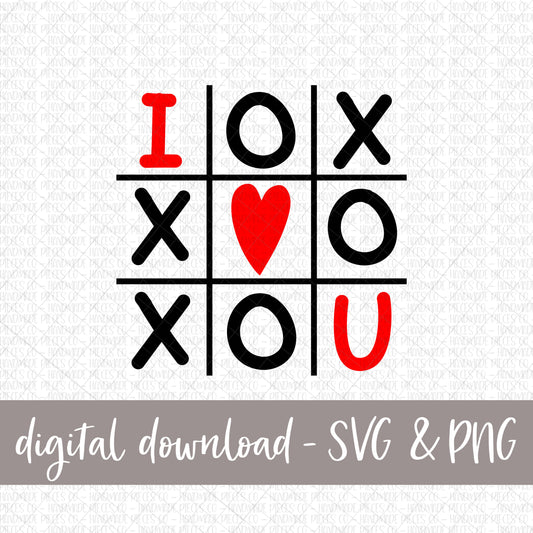 I Love You, Tic Tac Toe - Digital Download