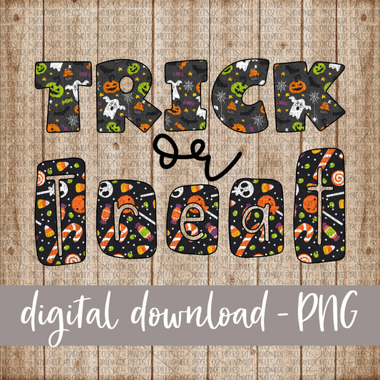 Trick or Treat, Doodle - Digital Download