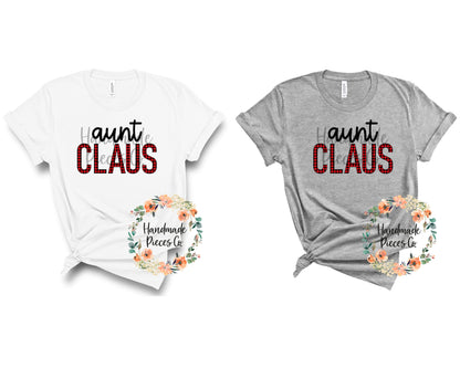 Aunt Claus, Red Buffalo Plaid - Sublimation or HTV Transfer