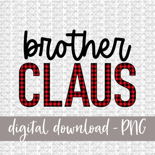 Brother Claus, Red Buffalo Plaid - Digital Download