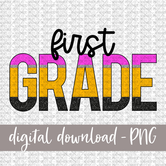 First Grade, Pencil Print - Digital Download