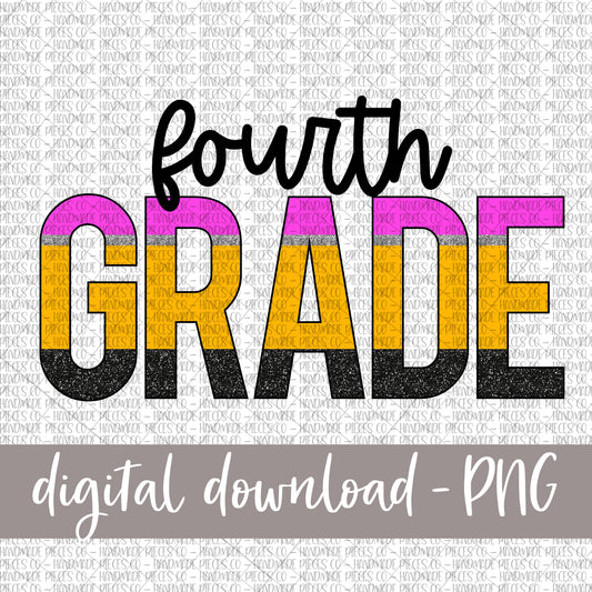 Fourth Grade, Pencil Print - Digital Download