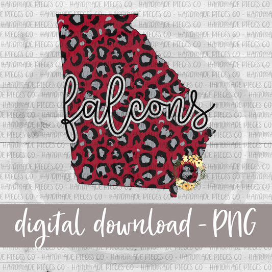 Georgia Leopard, Falcons - Digital Download