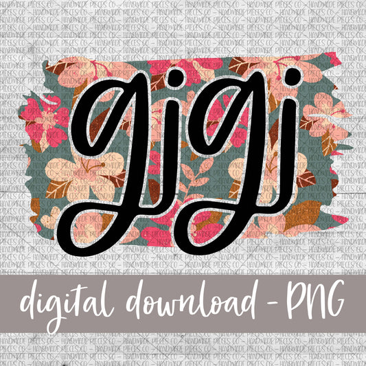 Gigi Brushstroke, Floral 8 - Digital Download