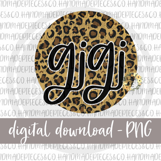 Gigi Round, Leopard - Digital Download