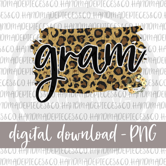 Gram Brushstroke, Leopard - Digital Download