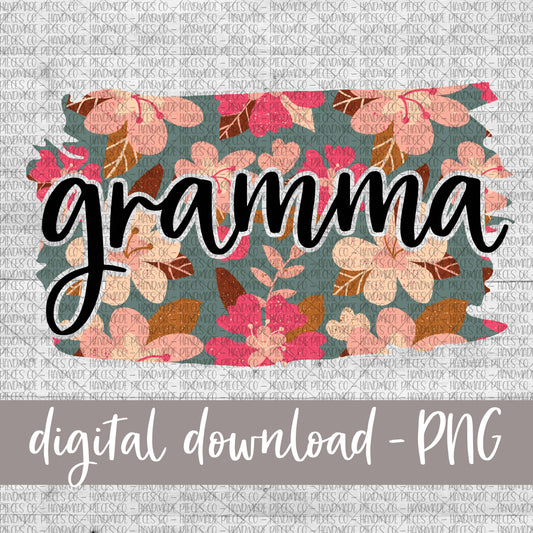 Gramma Brushstroke, Floral 8 - Digital Download