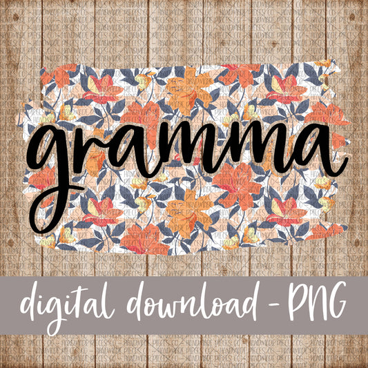 Gramma Brushstroke, Floral 7 - Digital Download