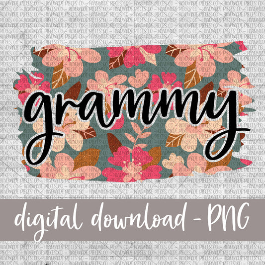 Grammy Brushstroke, Floral 8 - Digital Download