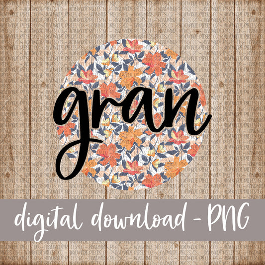 Gran Round, Floral 7 - Digital Download