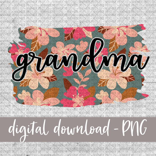 Grandma Brushstroke, Floral 8 - Digital Download