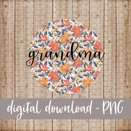 Grandma Round, Floral 7 - Digital Download