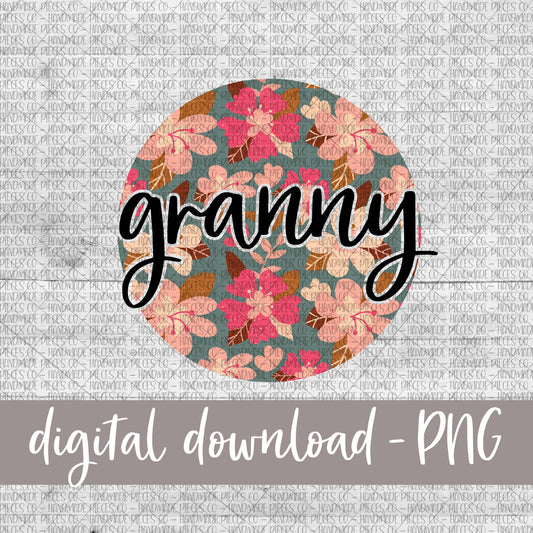 Granny Round, Floral 8 - Digital Download