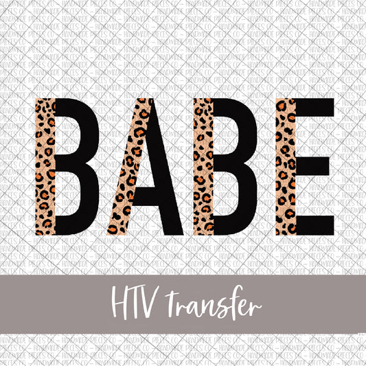 Babe, Leopard and Black  - HTV Transfer