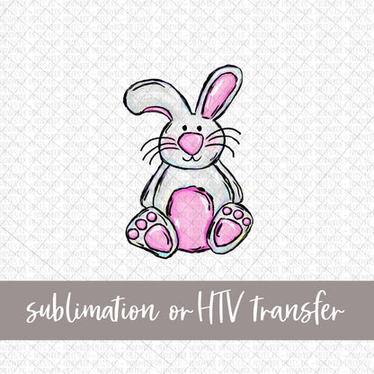 Bunny Pink - Sublimation or HTV Transfer