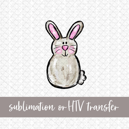 Bunny - Sublimation or HTV Transfer