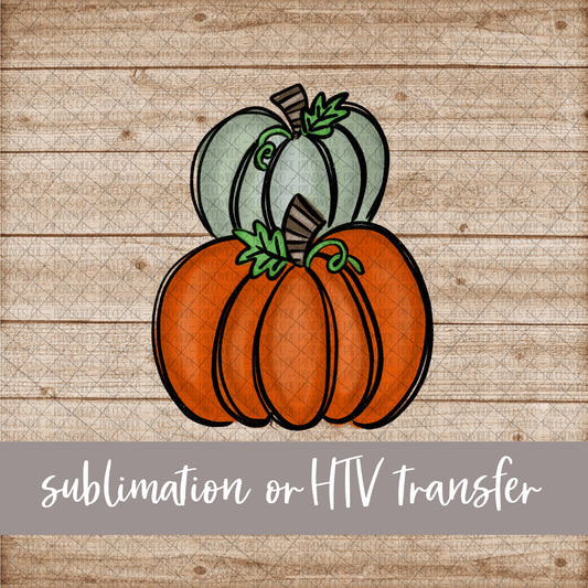 Pumpkin Stack - Sublimation or HTV Transfer