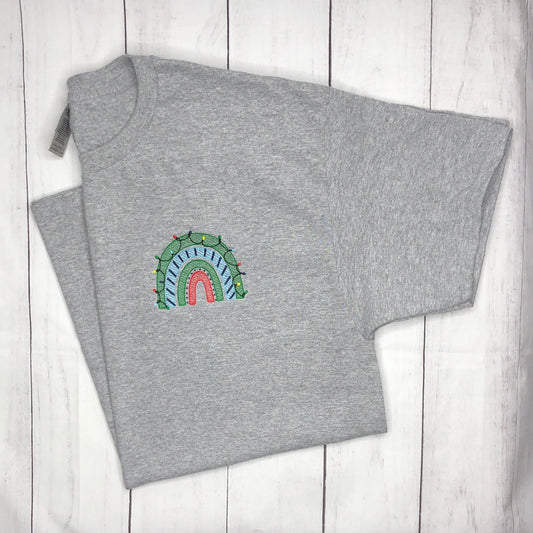Sample Collection - Christmas Rainbow Embroidered - Size Large