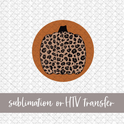 Leopard Pumpkin - Sublimation or HTV Transfer