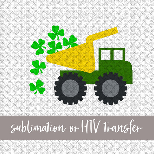 St. Patrick’s Day Dump Truck - Sublimation or HTV Transfer