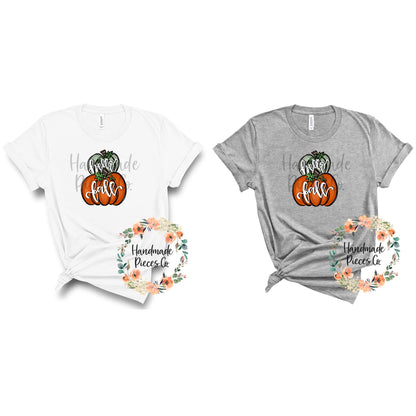 Hello Fall Pumpkin Stack - Sublimation or HTV Transfer