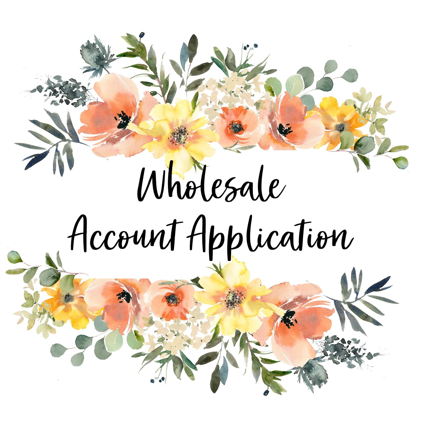 Handmade Pieces Co. Wholesale Account Application - Read Listing in Full