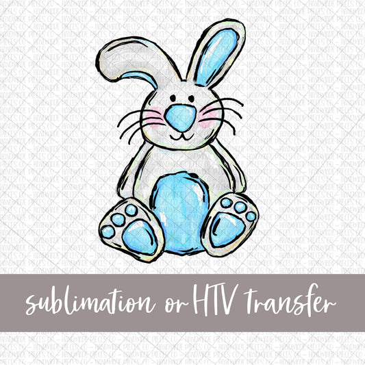 Bunny Blue - Sublimation or HTV Transfer