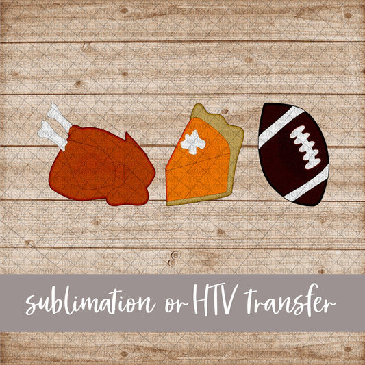 Thanksgiving Trio - Sublimation or HTV Transfer
