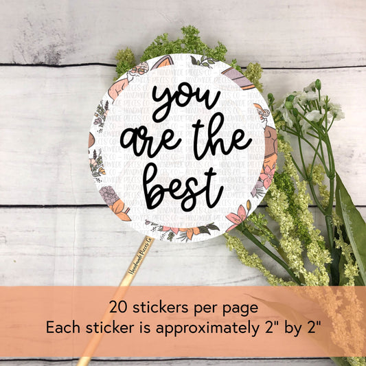 You are the Best - Packaging Sticker, Christmas in July Theme