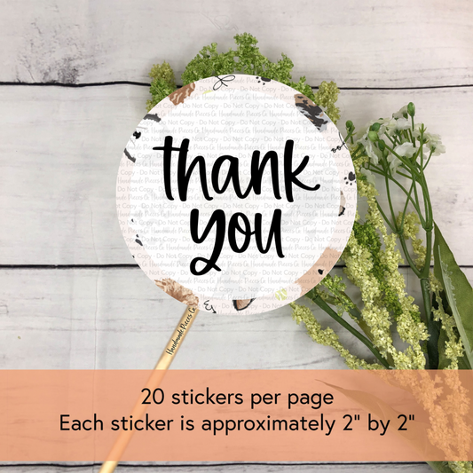 Thank You, Version 1 Packaging Sticker, Pets Theme