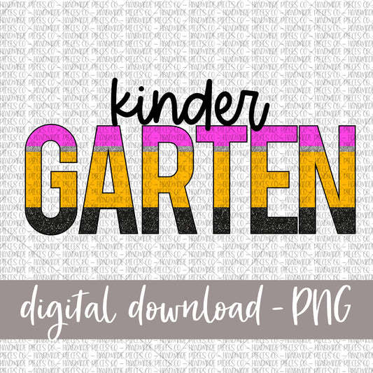 Kindergarten, Pencil Print, Version 2 - Digital Download