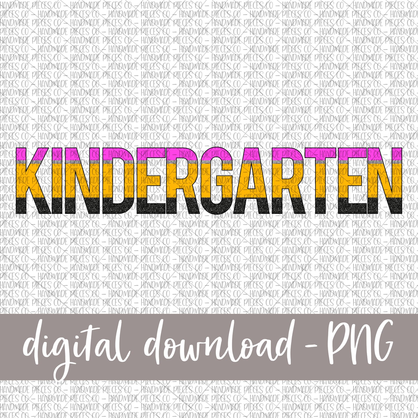 Kindergarten, Pencil Print, Version 1 - Digital Download