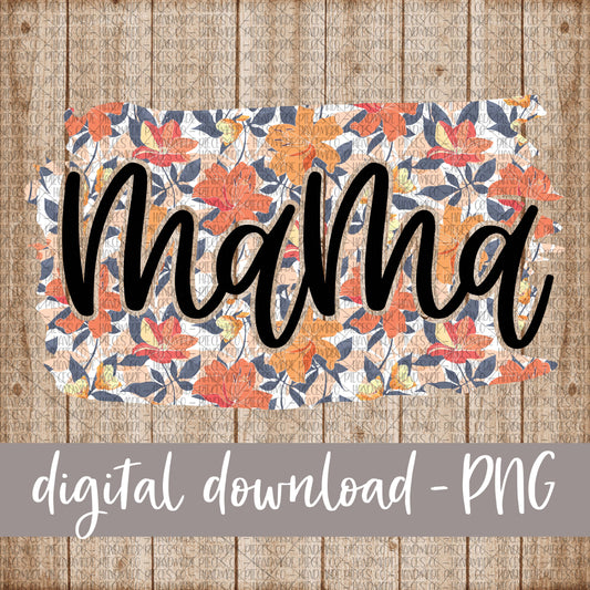 Mama Brushstroke, Floral 7 - Digital Download