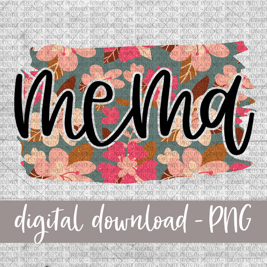 Mema Brushstroke, Floral 8 - Digital Download