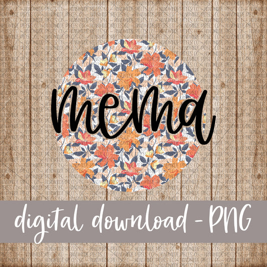 Mema Round, Floral 7 - Digital Download