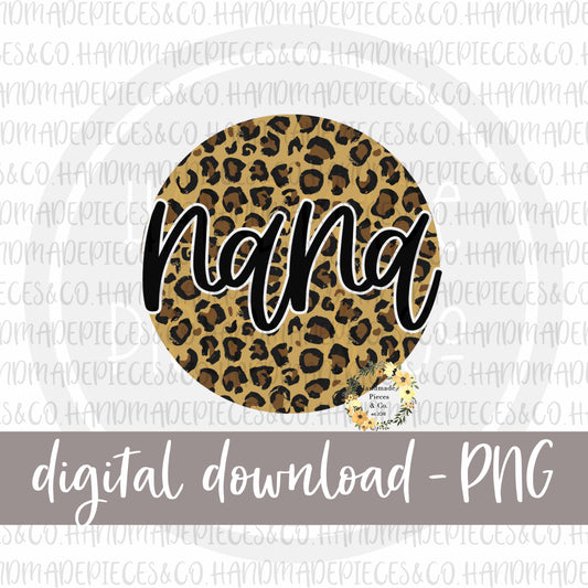 Nana Round, Leopard - Digital Download