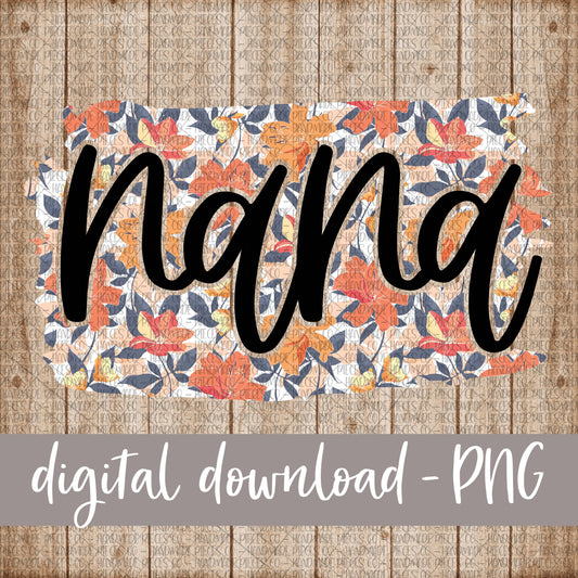 Nana Brushstroke, Floral 7 - Digital Download