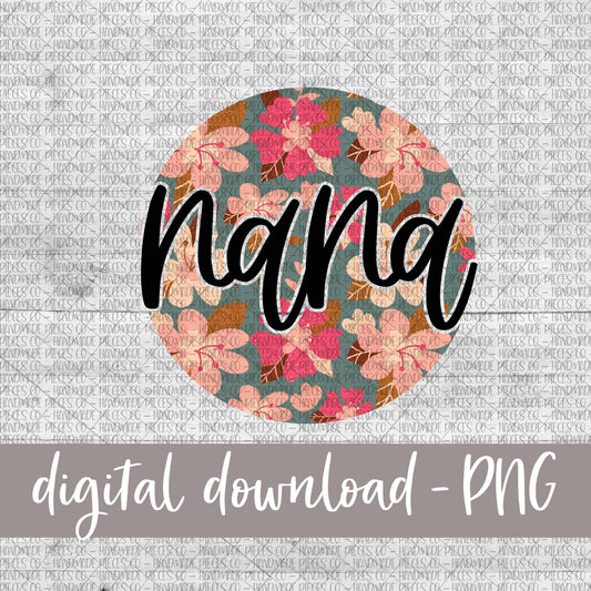 Nana Round, Floral 8 - Digital Download