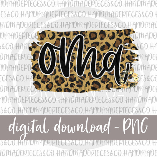 Oma Brushstroke, Leopard - Digital Download