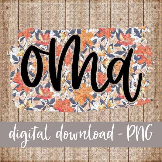 Oma Brushstroke, Floral 7 - Digital Download