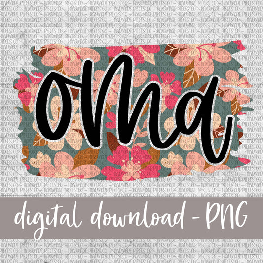 Oma Brushstroke, Floral 8 - Digital Download