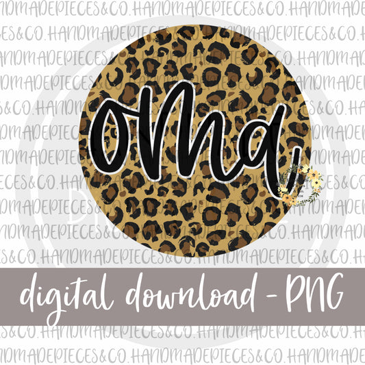 Oma Round, Leopard - Digital Download