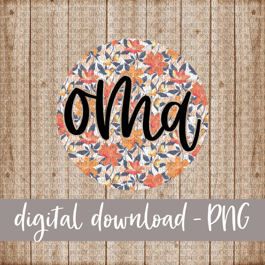 Oma Round, Floral 7 - Digital Download